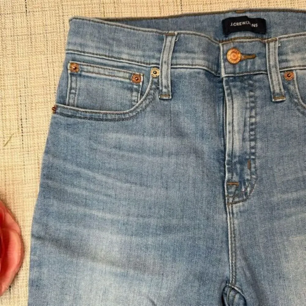J.Crew Women's High-Rise‎ Skinny Jeans Size 27 Light Blue Denim